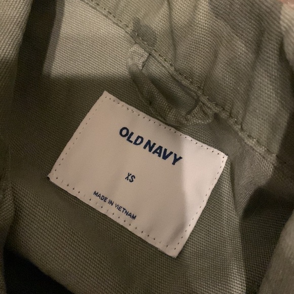 Old Navy Utility Jacket (camo), Size Xs military safari drawstring waist - Picture 3 of 13